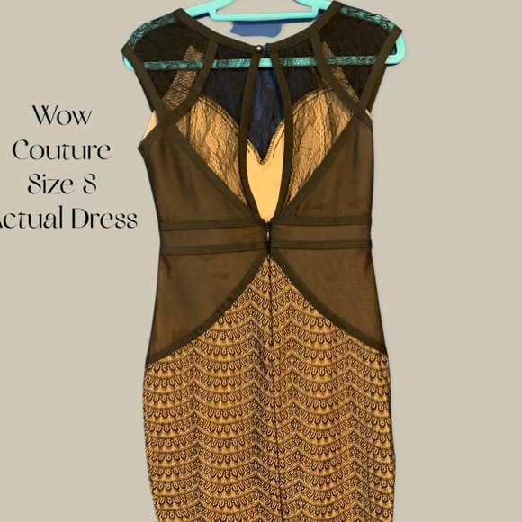 Wow Couture Bandage Cocktail Dress, Size Small - Picture 3 of 9